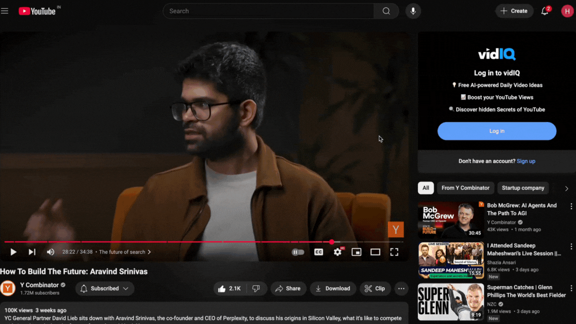 Youtube timestamp